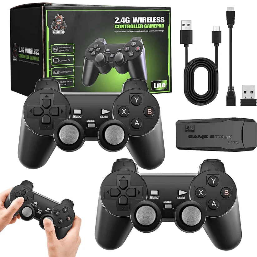 Consola GameStick 4K (+10.000 juegos de 9 consolas) + 2 mandos